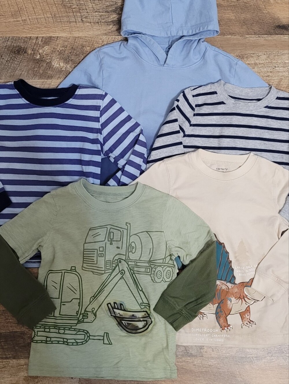 Carter's Mixed Long Sleeve Tee Bundle - 3T